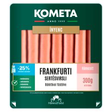 Kometa Ínyenc hámozott frankfurti virsli bükkfával füstölve 300 g