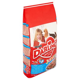 Darling Junior teljes értékű állateledel csirkével kölyökkutyák számára 6 hetes kortól 2,5 kg