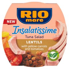Rio Mare Insalatissime Tuna Salad with Lentils, Yellow Carrots and Tomatoes 160 g