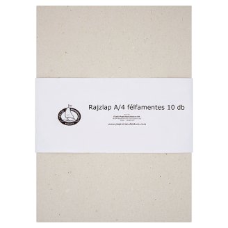 Félfamentes A/4 rajzlap 10 db