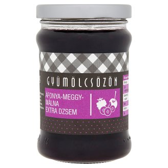 Gyümölcsözön áfonya-meggy-málna extra dzsem 290 g