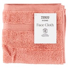 Tesco Home Apricot Color Face Cloth 30 cm x 30 cm