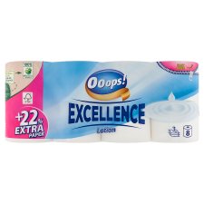 Ooops! Excellence Lotion toalettpapír 3 rétegű 8 tekercs