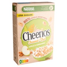 Nestlé Cheerios Oat Apple & Cinnamon Crunchy Cereal Rings with Vitamins and Minerals 375 g