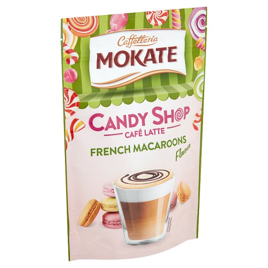 Mokate Café Latte Candy Shop French Macaroni makarón ízesítésű instant kávéitalpor 110 g