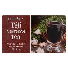 Herbária Winter Magic Tea Rum-Sour Cherry Flavoured Black Tea 20 Tea Bags 30 g