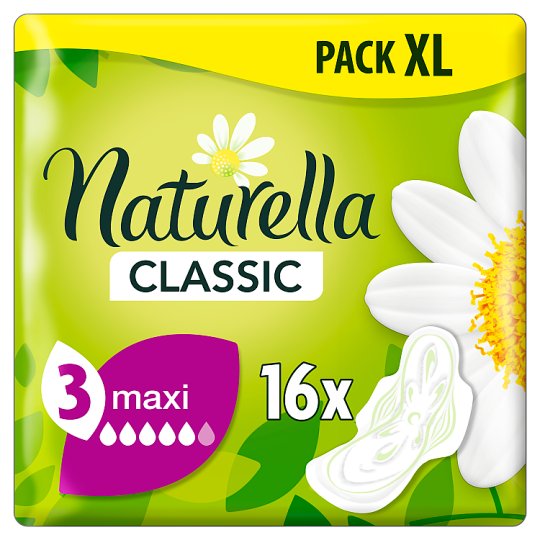 Naturella Sanitary Towels Classic Maxi Camomile Pads x16 Tesco Online