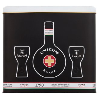 Unicum Herb Liqueur with 2 Glasses 40% 0,5 l