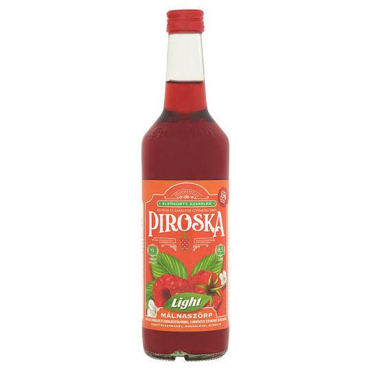 Piroska Light málnaszörp édesítőszerekkel 0,5 l