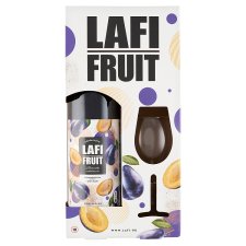 Lafi Fruit fűszeres szilva ízű boralapú ital díszdobozban + 1 boros pohár 8% 0,75 l