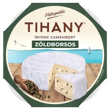 Tihany Válogatás Ínyenc Camembert zöldborsos zsírdús lágy sajt 120 g