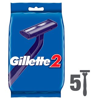 Gillette 2 Eldobható Férfi Borotva 5 db