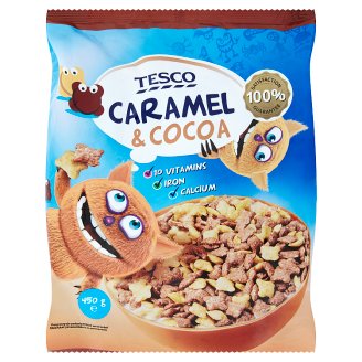 Tesco karamellízű tejcsokoládés gabonapehely 450 g