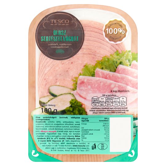 Tesco olasz sertésfelvágott 100 g