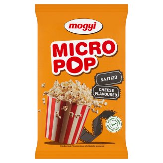 Mogyi Micro Pop sajtos ízű, mikrohullámú sütőben elkészíthető pattogatni való kukorica 100 g