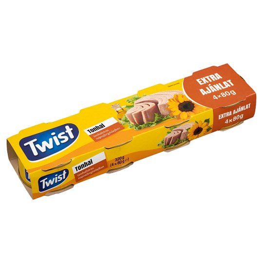Twist Tuna in Sunflower Oil 4 x 80 g