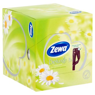 Zewa Deluxe Camomile illatos dobozos papír zsebkendő 3 rétegű 60 db