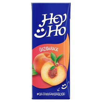 Hey-Ho őszibarack gyümölcsital cukorral és édesítőszerrel 0,2 l