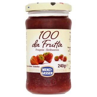 Menz & Gasser különleges minőségű eperlekvár üvegben 240 g