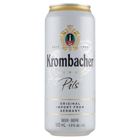 Krombacher Pils Premium Lager Beer 4,8% 500 ml