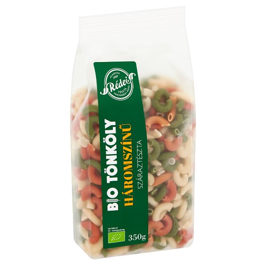 Rédei szarvacska BIO tönköly háromszínű száraztészta 350 g