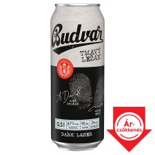 Budvar Dark Lager cseh barna sör 4,7% 0,5 l