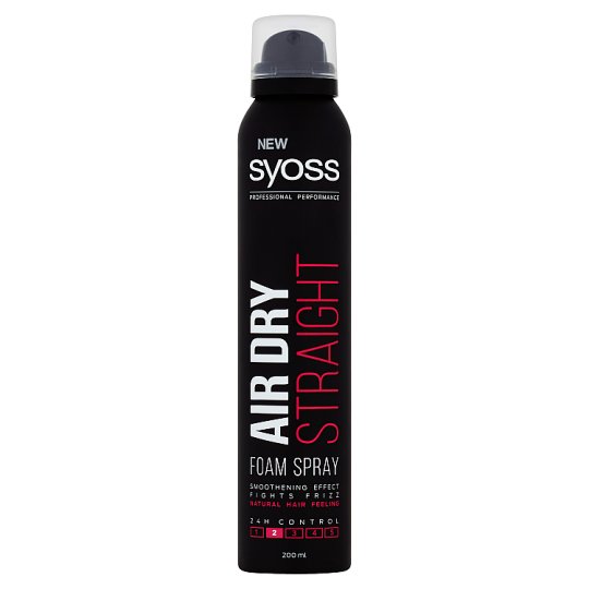 Syoss Air Dry Spray Hair Mousse For Straight Hair 200 Ml Tesco