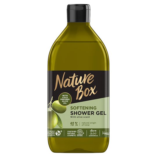 Nature Box Softening Shower Gel with Cold Pressed Olive Oil 385 ml