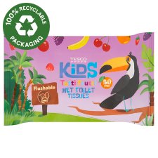 Tesco Kids Tutti Frutti nedves toalettkendő gyermekek számára 50 db