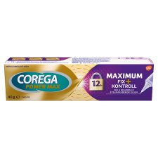 Corega Maximum Fix+Kontroll ízmentes műfogsorrögzítő krém 40 g