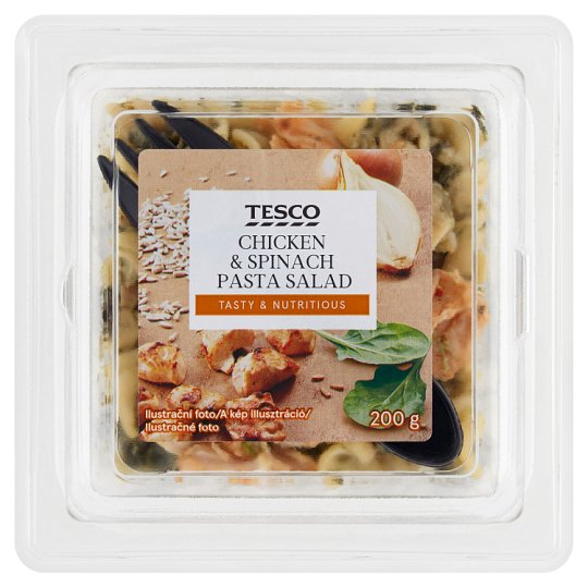 Tesco Chicken & Spinach Pasta Salad 200 g - Tesco Online, Tesco From