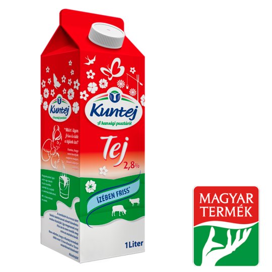 Kuntej félzsíros tej 2,8% 1 l