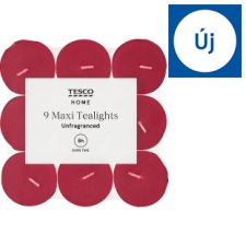 Tesco Home Maxi Tealights 9 pcs