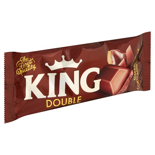 King Double vanília jégkrém tejcsokoládé bevonattal, mogyorós és kakaós öntettel 110 ml