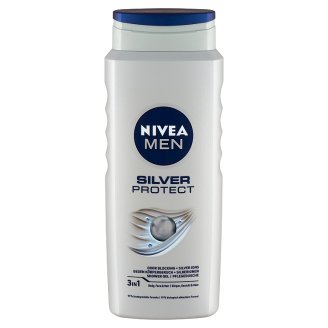 NIVEA MEN Silver Protect tusfürdő tusoláshoz, arc- és hajmosáshoz 500 ml