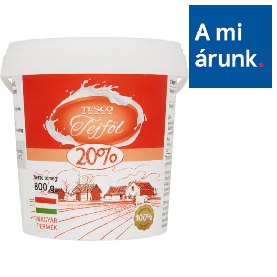 Tesco tejföl 20% 800 g