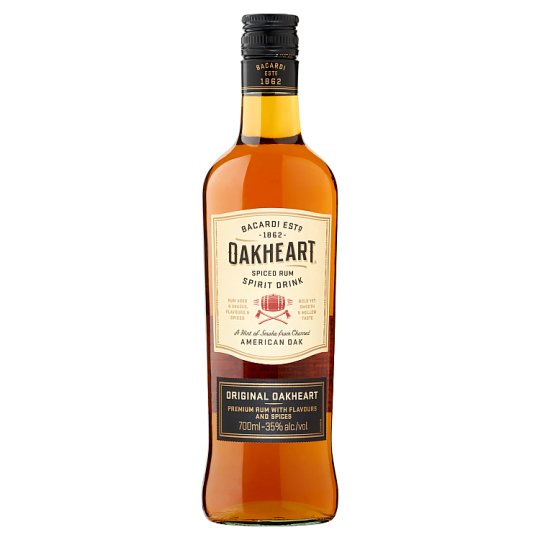 Bacardi Oakheart Rum Based Alcoholic Drink 35% 0,7 l