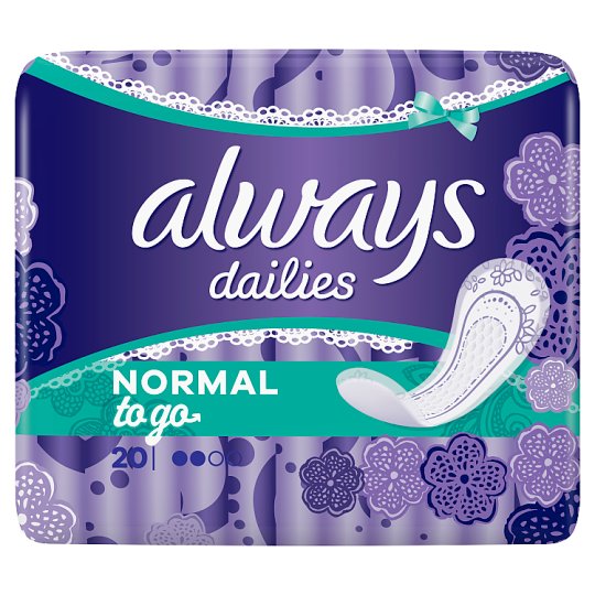 Always Dailies Normal To Go REG Panty Liners x20 - Tesco Online, Tesco ...