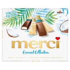 Merci Coconut Collection 4 féle kókuszos csokoládé válogatás 250 g