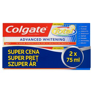 Colgate Total Advanced Whitening fogkrém 2 x 75 ml