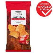 Tesco paprika ízű burgonyachips 200 g