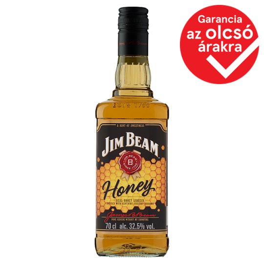 Jim Beam Honey méz ízesítésű Bourbon whiskey alapú likőr 32,5 0,7 l