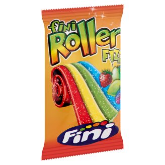 Fini Roller vegyes gyümölcsízű savanyú gumicukorszalag 20 g