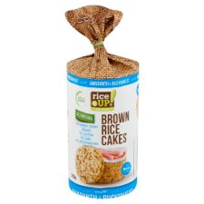 RiceUp! Eat Smart Brown Whole Grain Rice Cakes with Amaranth & Buckwheat 120 g