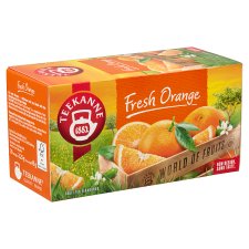 Teekanne World of Fruits Fresh Orange Fruit Tea Blend 20 Tea Bags 50 g