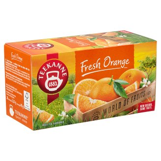 Teekanne World of Fruits Fresh Orange narancsízesítésű gyümölcstea keverék 20 filter 45 g