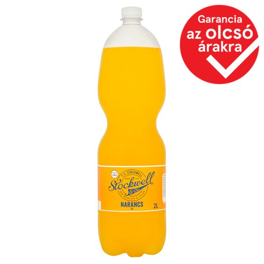 Stockwell & Co. narancs ízű szénsavas üdítőital édesítőszerekkel 2 l