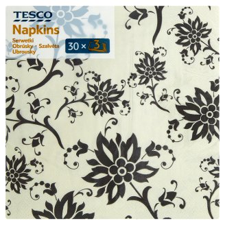 Tesco szalvéta 3 rétegű 33 cm 30 db