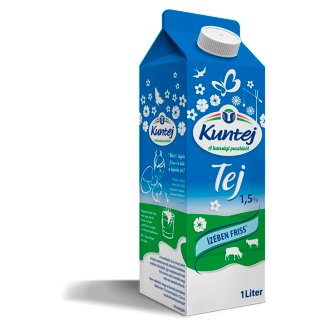 Kuntej kunsági zsírszegény tej 1,5% 1 l