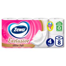 Zewa Exclusive Ultra Soft Toilet Paper 4 Ply 8 Rolls